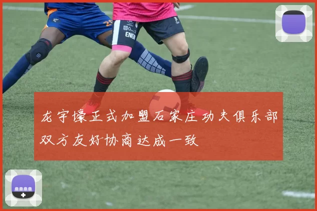 龙宇壕正式加盟石家庄功夫俱乐部双方友好协商达成一致